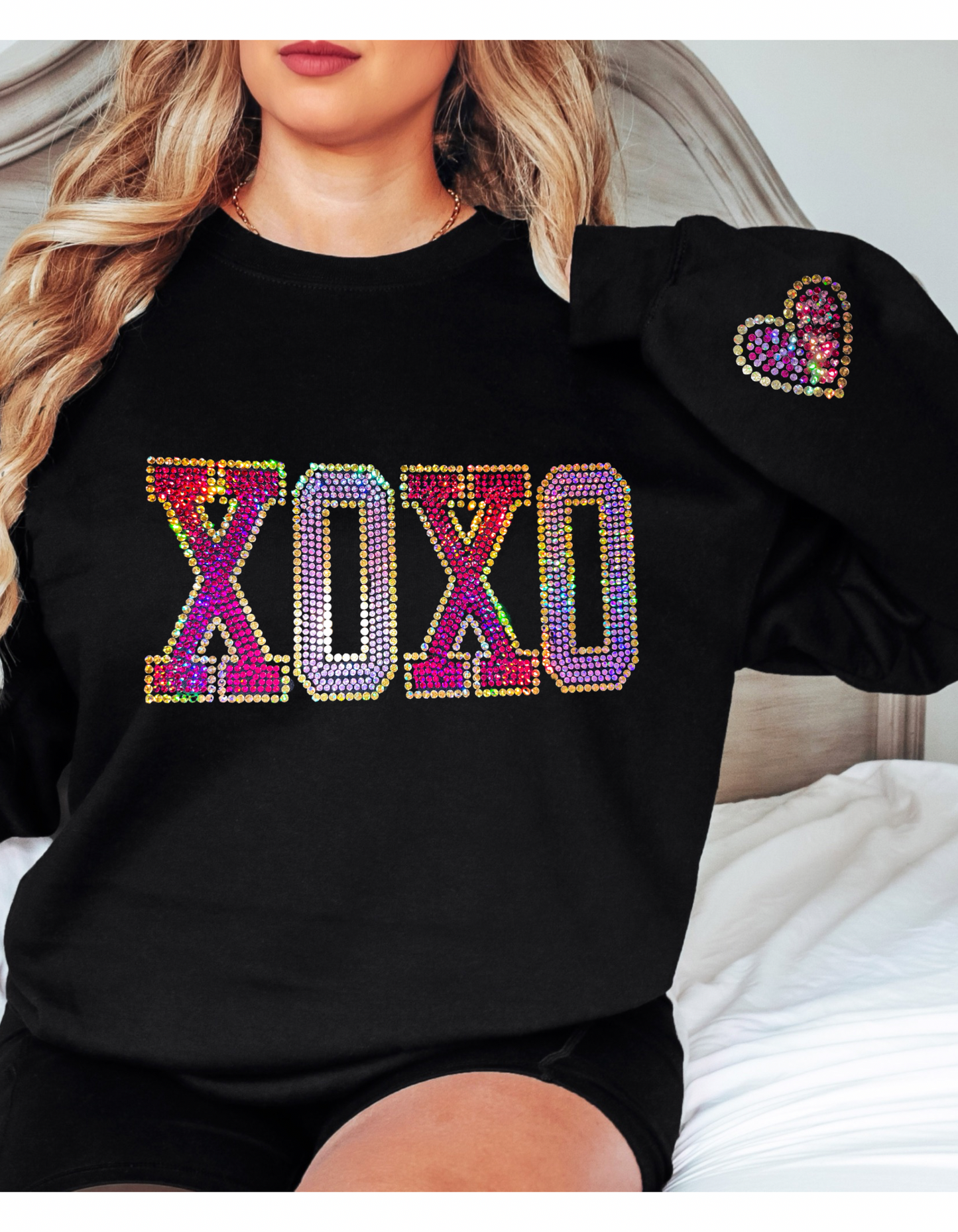 XOXO Bling Valentine’s Day Sweatshirt