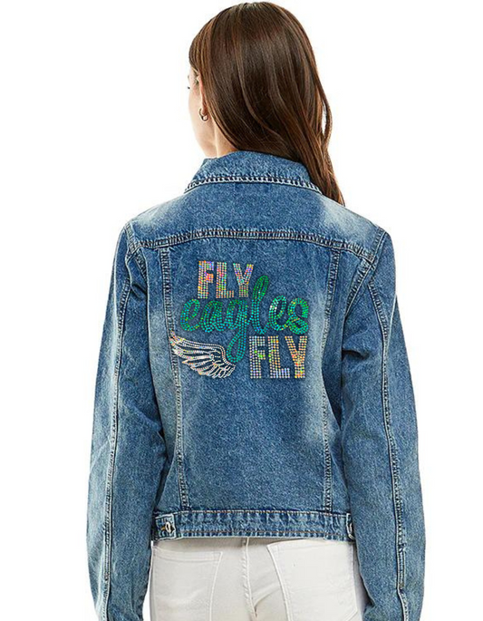 Fly Eagles Fly Denim Jacket