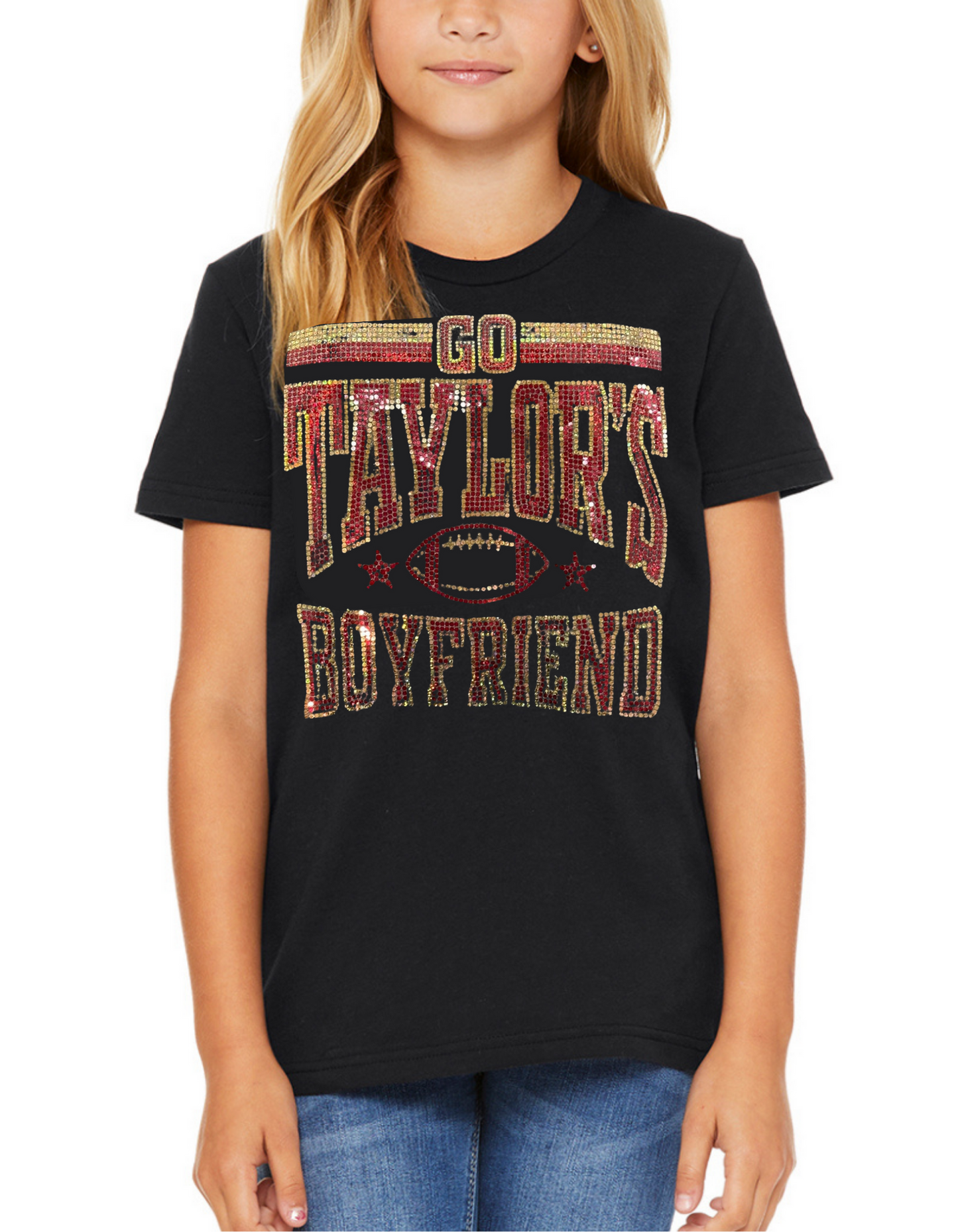 YOUTH Go Taylors Boyfriend Football Tee/Sweatshirt Super Bowl 2024