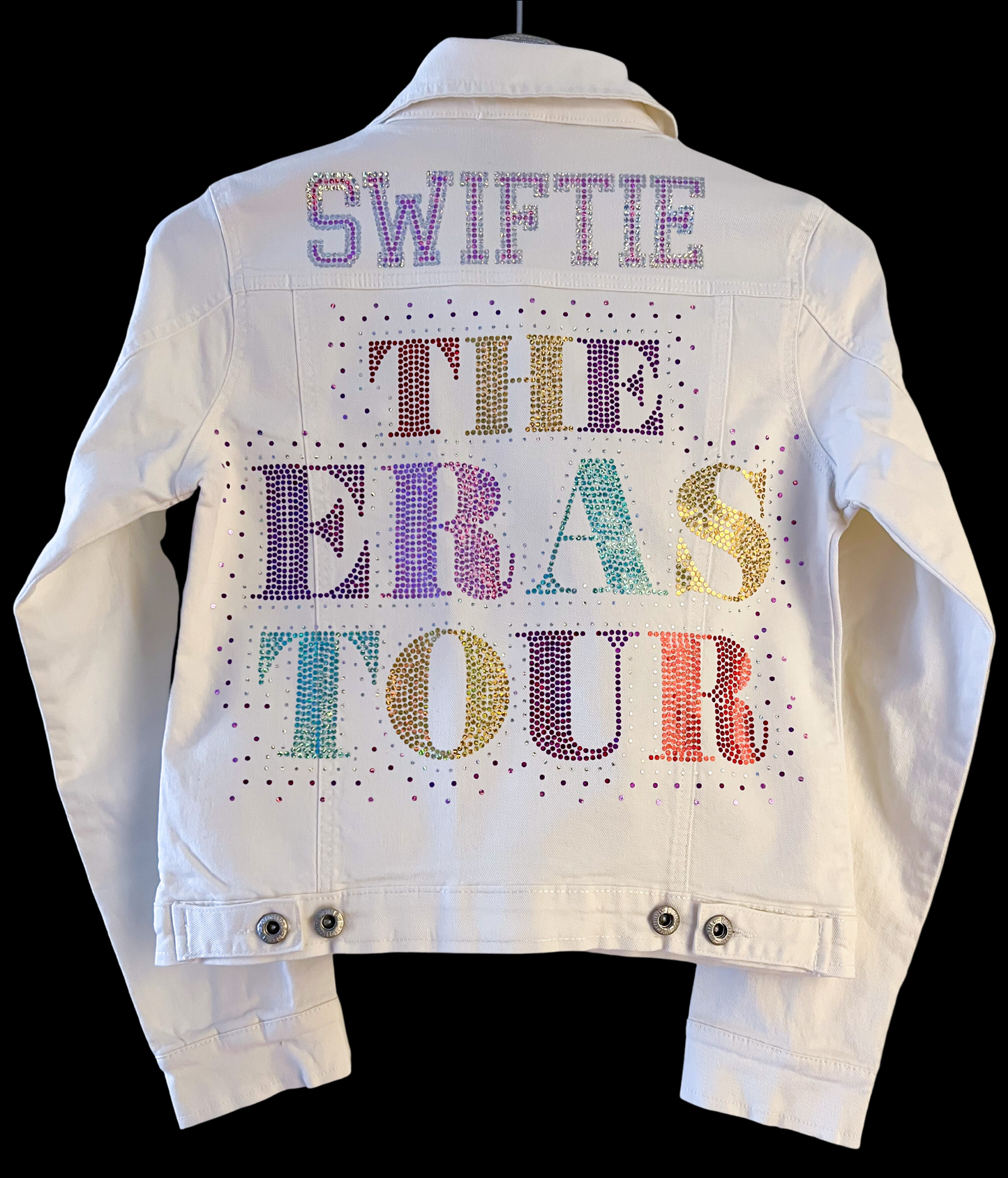 The Eras Tour Swiftie White Denim Jacket