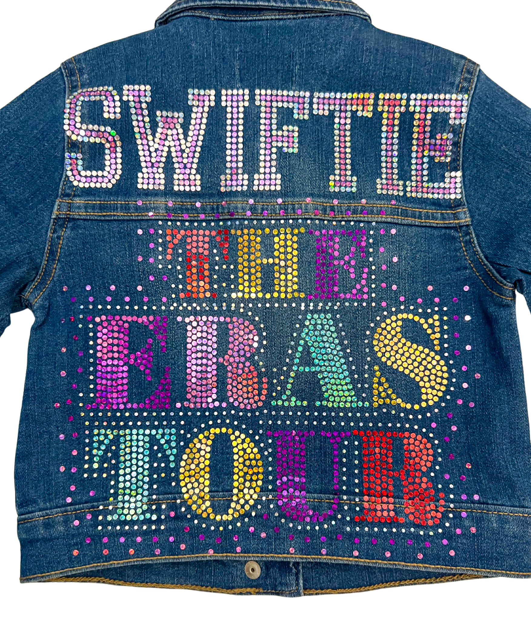 “long live all the mountains we moved” Taylor Swift Eras Tour jacket |  one-of-a-kind handmade quilted denim jacket