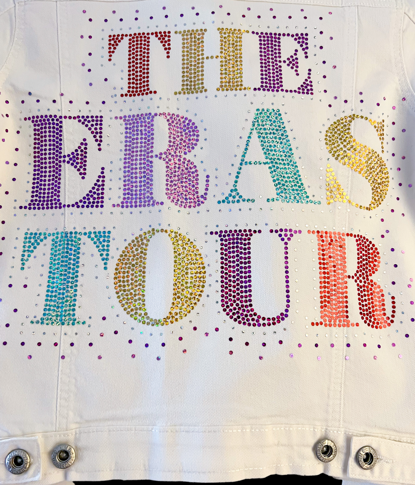 The Eras Tour Swiftie White Denim Jacket